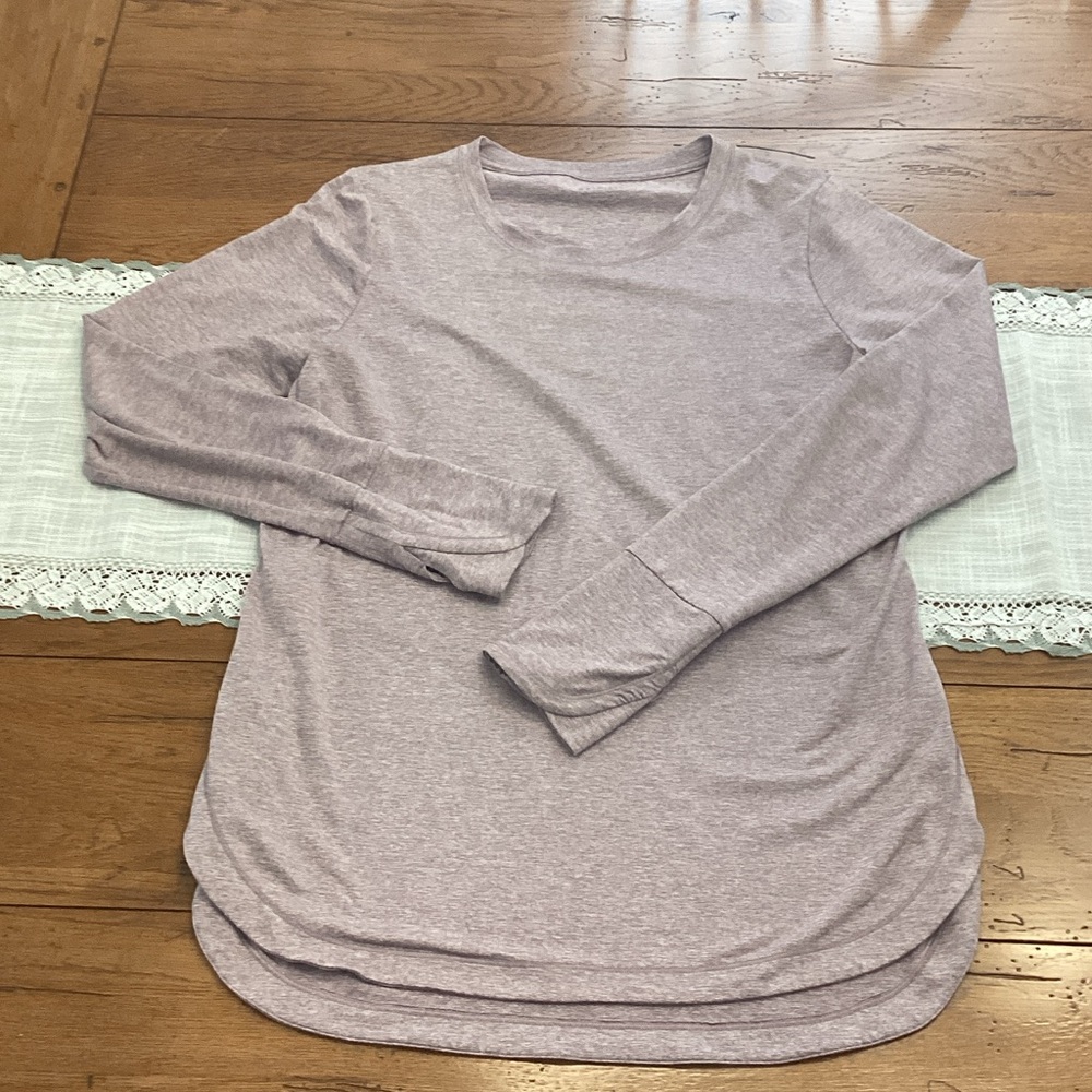 Athleta Women's Heathered Purple  Long Sleeve Tunic / Top